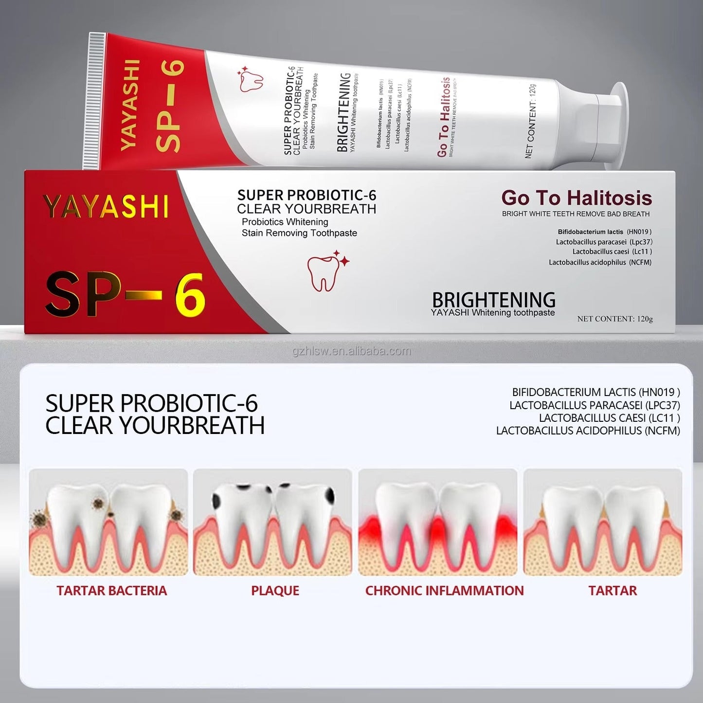 🔥 Dentifrice SP-6™ Santé bucco-dentaire 💎