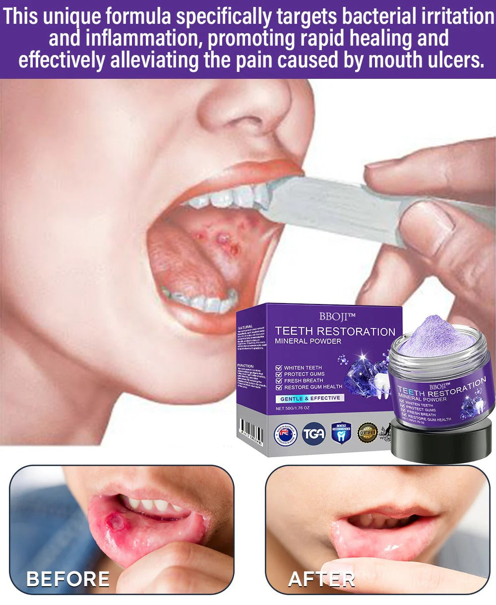 Poudre minérale pour la restauration des dents BBOJI™